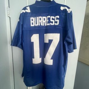 NFL Reebok New York Giants Plaxico Burress Blue Jersey Medium, EXCELLENT cond.